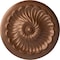 Ekena Millwork Flower Spiral Ceiling Medallion (Fits Canopies up to 2"), 12 1/4"OD x 2 1/4"P, Polished Copper CM12FLPOS - alternate 1